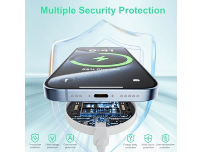 Paquete de 2 cargadores inalámbricos magnéticos de 15 W