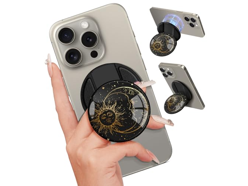 Soporte magnético para teléfono con soporte para dedo para iPhone