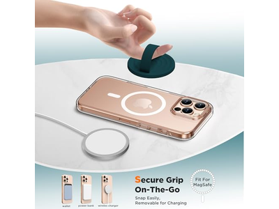 Soporte magnético para agarre de anillo de teléfono, lazo de silicona para dedo, verde oscuro