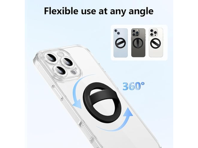 Soporte magnético para teléfono con agarre de anillo de silicona