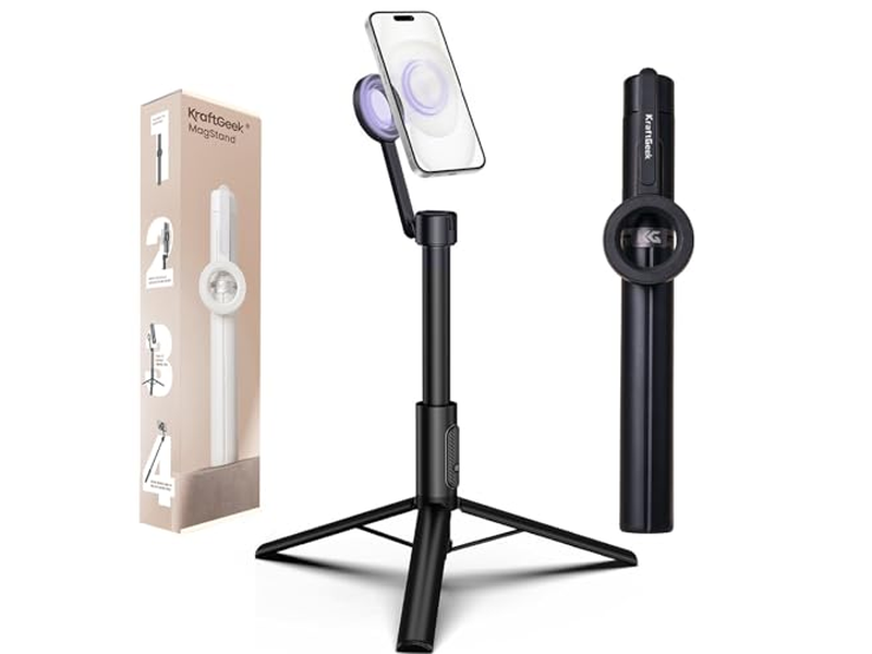 Trípode magnético para iPhone, 64 Selfie Stick para iPhone Magsafe