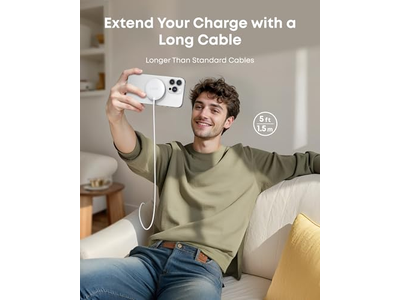 Cargador inalámbrico magnético, certificado Qi2 de 15 W