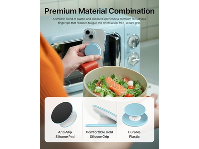 Agarre para teléfono MagSafe, agarre magnético para dedos de silicona suave