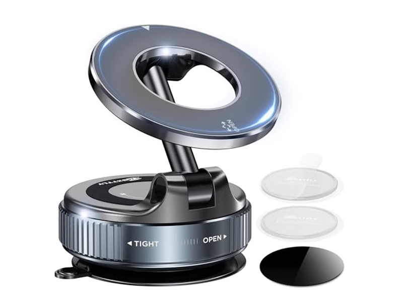 Soporte para teléfono con ventosa y almohadillas de nanogel lavables