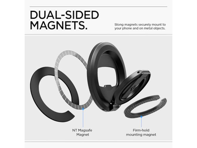 Soporte magnético para teléfono con agarre magnético de doble cara