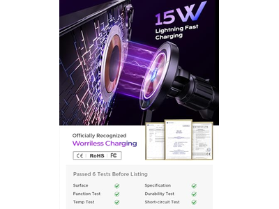 Cargador de montaje para automóvil MagSafe de 15 W