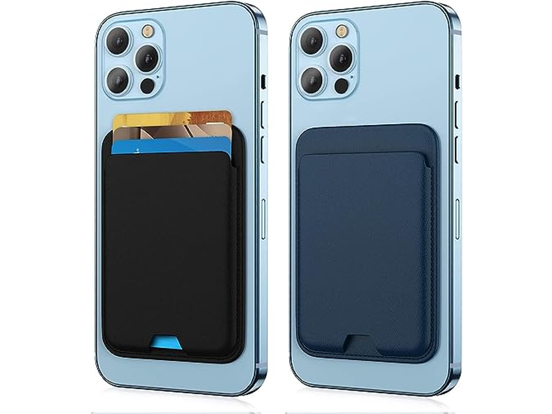 Paquete de 2 carteras magnéticas compatibles con MagSafe para tarjetero de iPhone