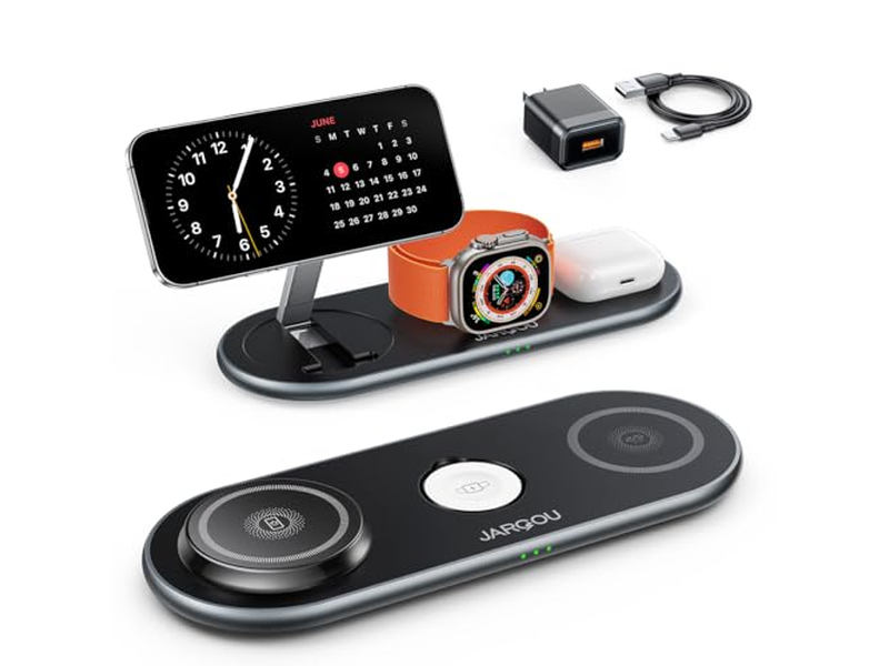 Estación de carga 3 en 1 con cargador Magsafe