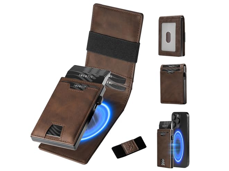 Cartera MagSafe 3 en 1 - Clip delgado para billetes plegable - Tarjetero - Cash Str