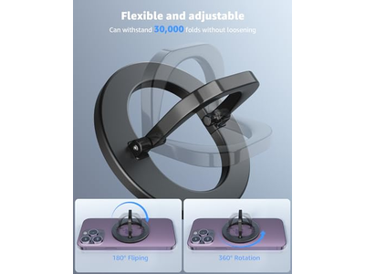 Soporte magnético ajustable para anillo de teléfono, anillo extraíble para teléfono con dedo