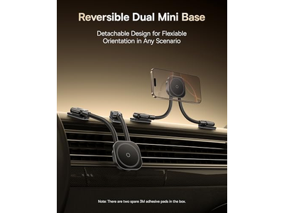 Soporte para teléfono magnético ajustable de doble brazo