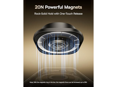 Soporte para teléfono magnético ajustable de doble brazo