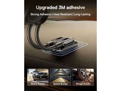 Soporte para teléfono magnético ajustable de doble brazo