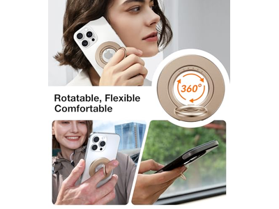 Ajuste de anillo doble para soporte de anillo de agarre para teléfono MagSafe