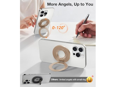 Ajuste de anillo doble para soporte de anillo de agarre para teléfono MagSafe