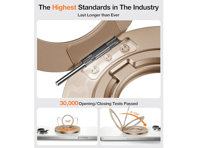 Ajuste de anillo doble para soporte de anillo de agarre para teléfono MagSafe