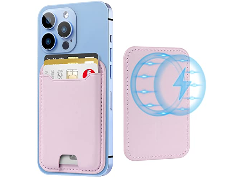 Portatarjetas magnético para iPhone Serie 12-16 Bloqueo RFID Se adapta a 4 Ca