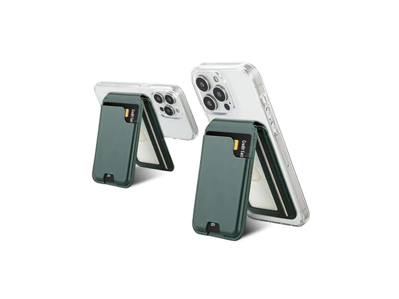 Cartera con tarjetero magnético con soporte ajustable para iPhone con capacidad para 5
