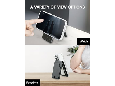 Cartera con tarjetero magnético con soporte ajustable para iPhone con capacidad para 5