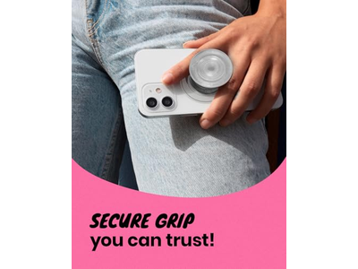 Agarre magnético para teléfono - Lightweig delgado y translúcido compatible con MagSafe