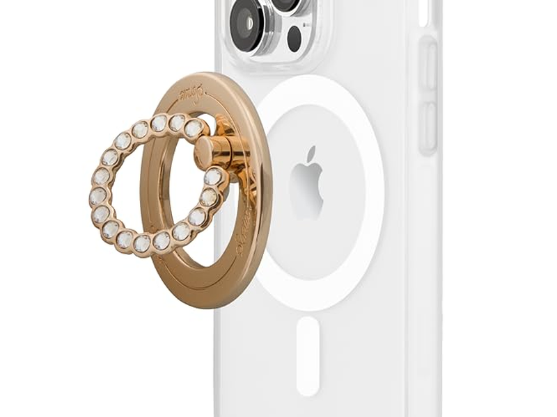 Agarre magnético para teléfono y soporte de anillo con soporte giratorio