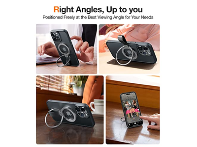 El soporte magnético para agarre de teléfono se adapta a MagSafe para iPhone y Gal