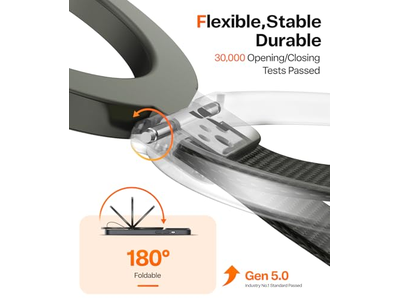 Soporte magnético para teléfono con correa trenzada para MagSafe