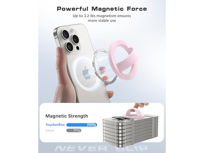 Agarre magnético para teléfono Agarre de bucle extraíble
