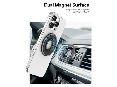 Soporte magnético para anillo de agarre de teléfono Compatible con iPhone y Andro