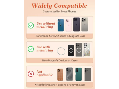 Soporte magnético para teléfono con soporte para dedo para iPhone