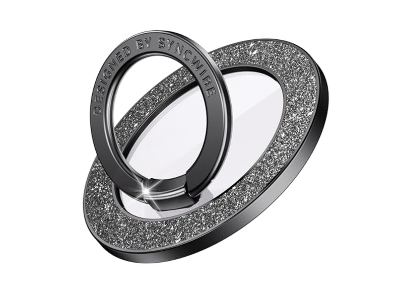 Agarre magnético para teléfono con soporte giratorio y accesorios extraíbles