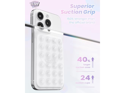 Soporte magnético para teléfono para soporte adhesivo extraíble transparente