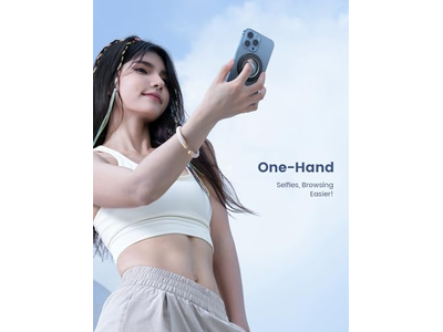 Anillo magnético para teléfono MagSafe: imán fuerte y agarre con rotación de 360 grados