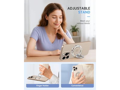 Soporte magnético para anillo de teléfono compatible con MagSafe - Agarre extraíble St
