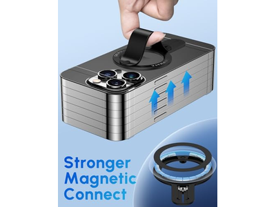 Soporte magnético para anillo de teléfono desmontable para iPhone 16