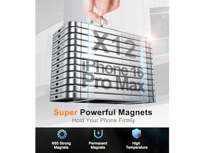 Soporte magnético para anillo de teléfono para teléfonos móviles Soporte de dos caras Plata