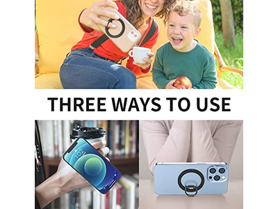 Soporte magnético para anillo de teléfono para soporte de agarre ajustable MagSafe Removab