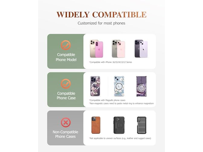 Soporte magnético para anillo de teléfono con soporte ajustable y soporte