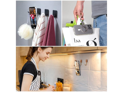 Tenedor magnético del anillo del teléfono con el apretón y el soporte compatible con Mag