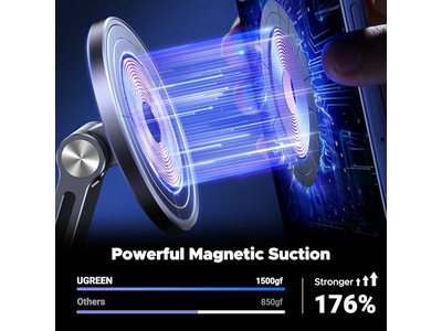 Soporte magnético para teléfono compatible con soporte para iPhone MagSafe