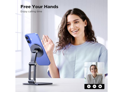 Soporte magnético para teléfono compatible con soporte para iPhone MagSafe