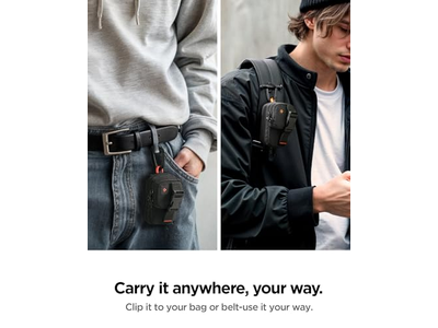 Organizador de bolsa magnética para almacenamiento de tarjetas y SSD con clip - Negro