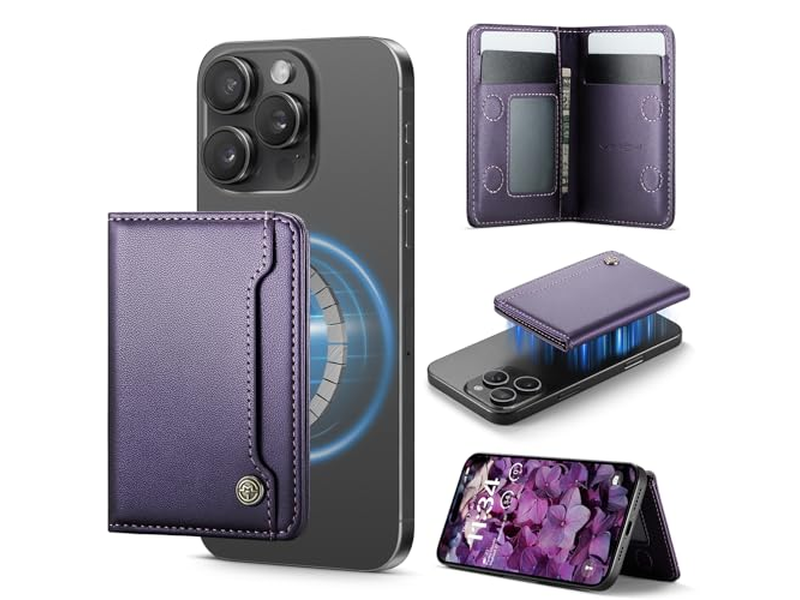 Tarjetero magnético con bloqueo RFID compatible con teléfonos MagSafe Pur