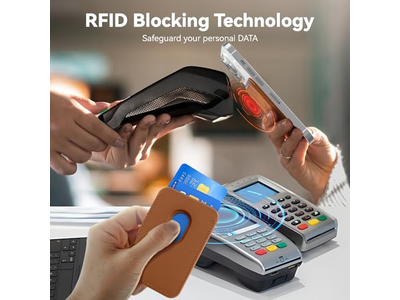 Tarjetero magnético de cuero RFID para accesorios adhesivos para iPhone Br