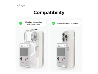 Tarjetero tipo billetera magnético para dos tarjetas compatible con MagSafe