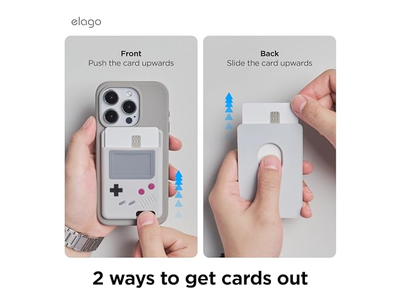 Tarjetero tipo billetera magnético para dos tarjetas compatible con MagSafe