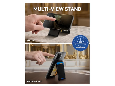 Cartera Magnética para iPhone 5 Tarjetero con Soporte Bloqueo RFID B