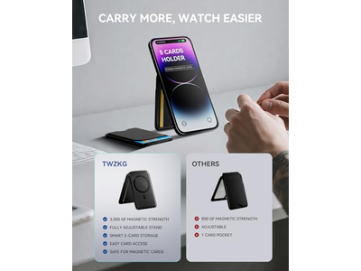 Cartera Magnética para iPhone 5 Tarjetero con Soporte Bloqueo RFID B