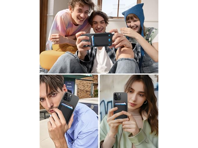 Cartera Magnética para iPhone 7 Tarjetero Cuero Minimalista RFID Bl