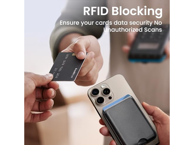Cartera magnética para iPhone Series y fundas MagSafe - Tarjeta de bloqueo RFID